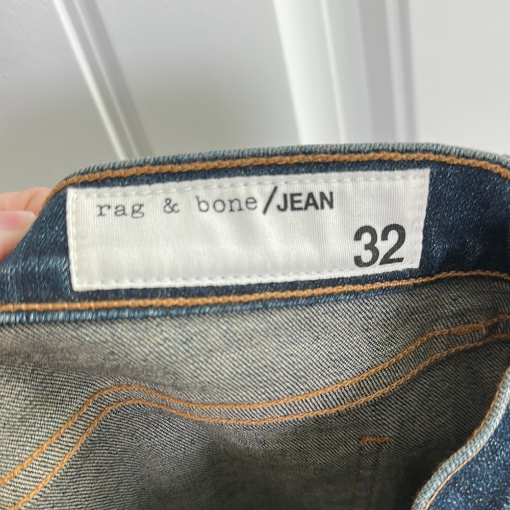 NWT Rag & Bone Dark Blue Skinny Jeans with Stretch - Picture 3 of 11